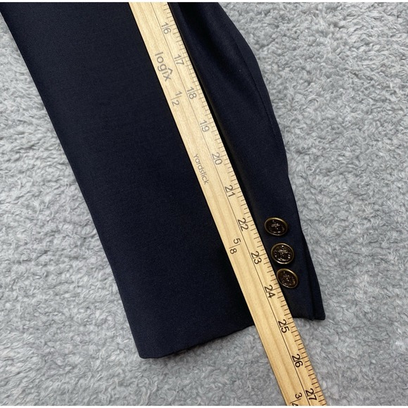 Hickey Freeman Canterbury Suit Jacket Blazer 43R Black Wool USA - Picture 7 of 12